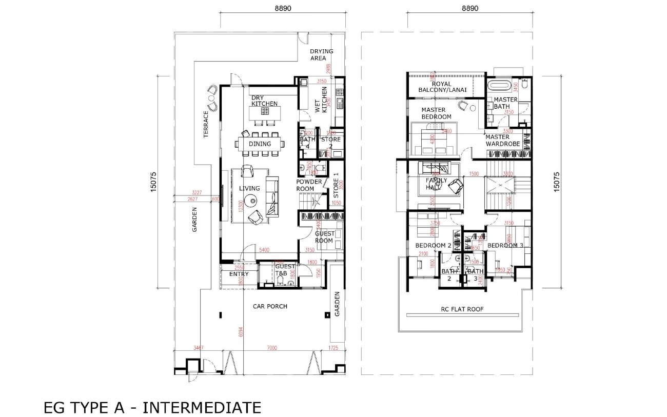Estuari Greens Type A floor plan