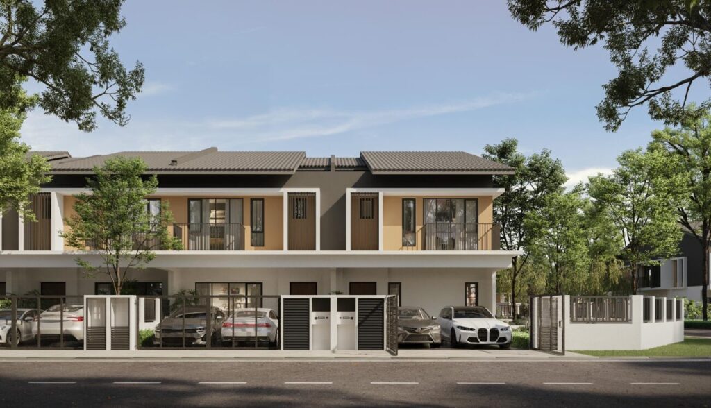 Estuari Parkhomes Type A1 2-storey terrace, artist's impression