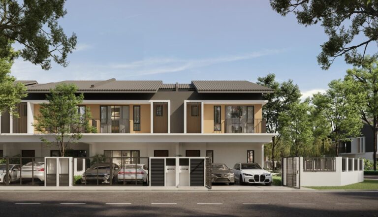 Estuari Parkhomes Type A1 2-storey terrace, artist's impression