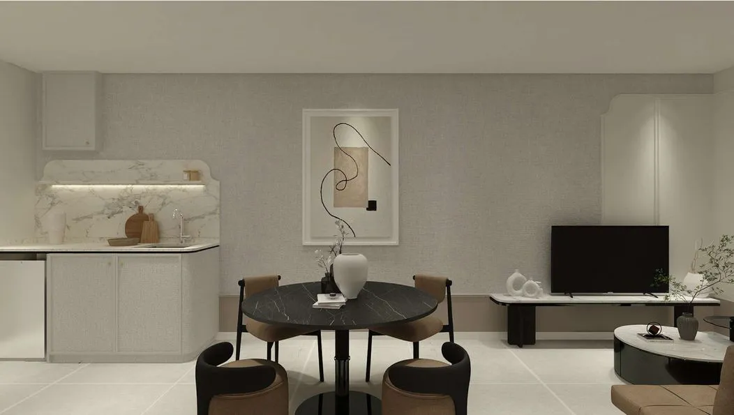 Keeperz Suites, Gelugor: Type A living and dining, interior concept