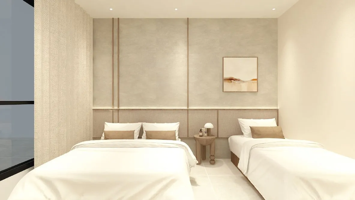 Keeperz Suites, Gelugor: Type B dual-key bedroom, interior concept