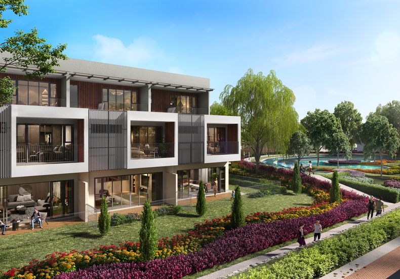 Kew Green Elm three-storey link house render