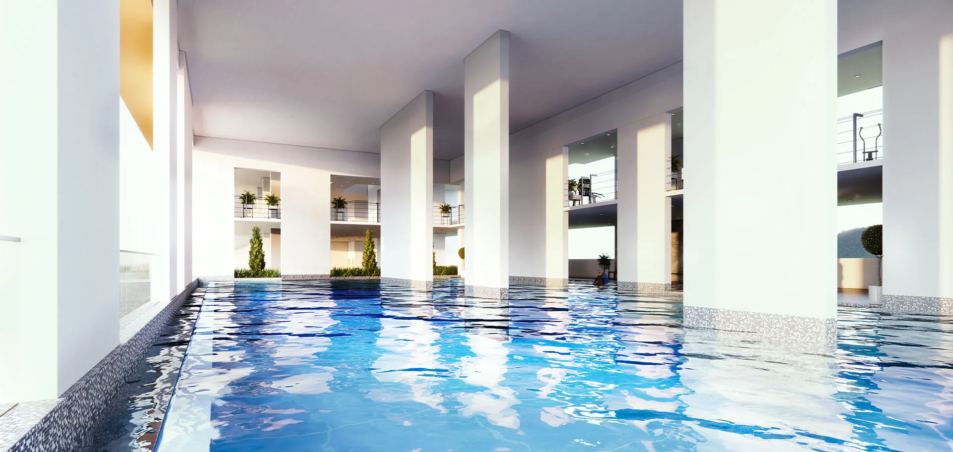 Laguna Bay Residences, Teluk Kumbar: swimming pool and jacuzzi
