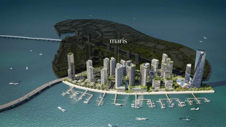 Maris, Andaman Island, Penang: Gurney Green district masterplan, artist's impression