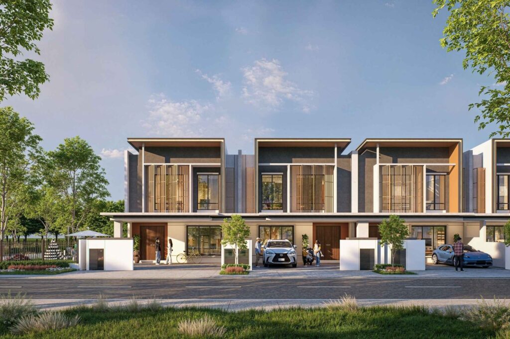 Meadow Heights Bandar Tiram double-storey terrace homes, artist impression