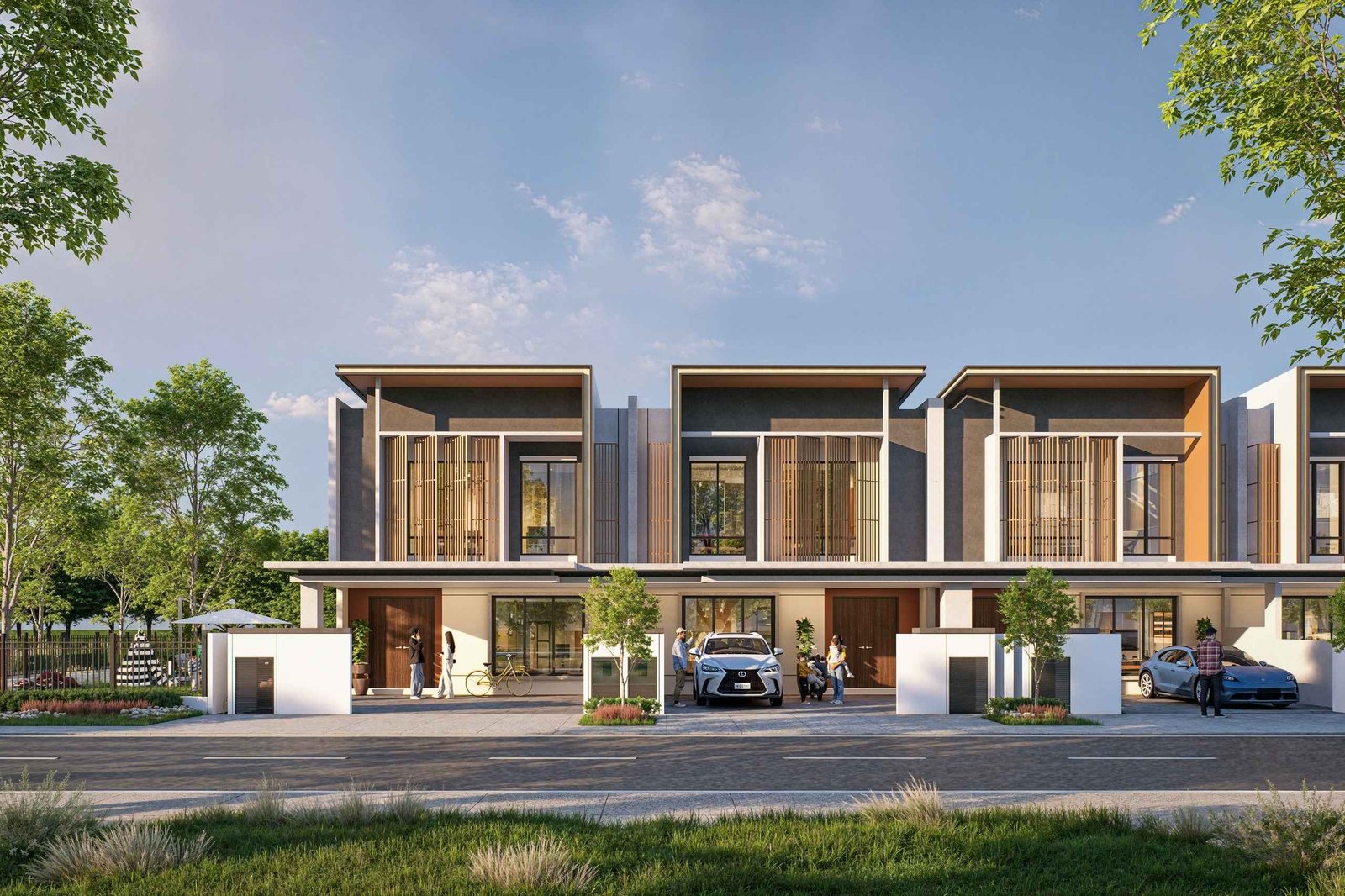 Meadow Heights double-storey terrace homes, artist impression