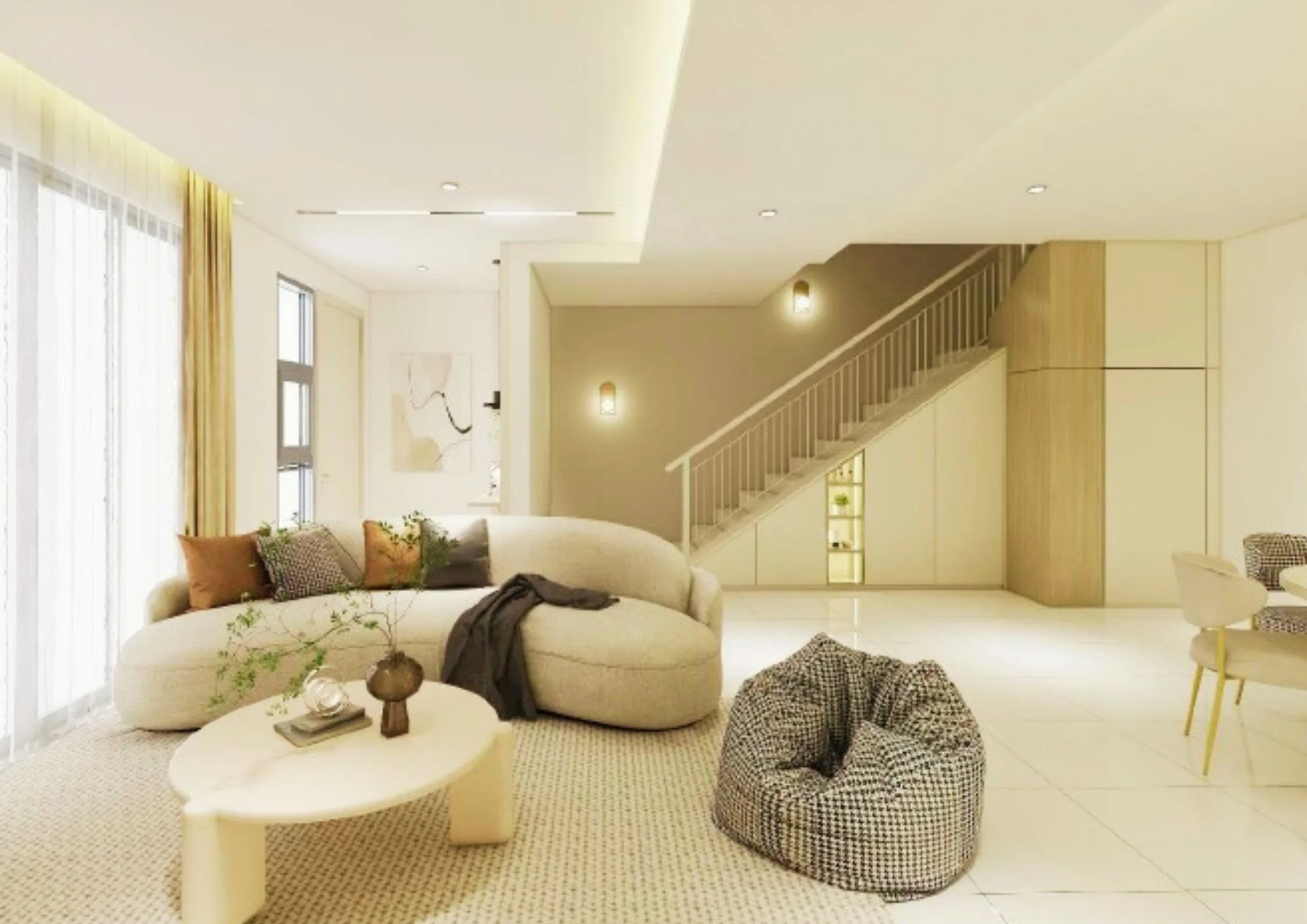 Meadow Heights living area, artist impression