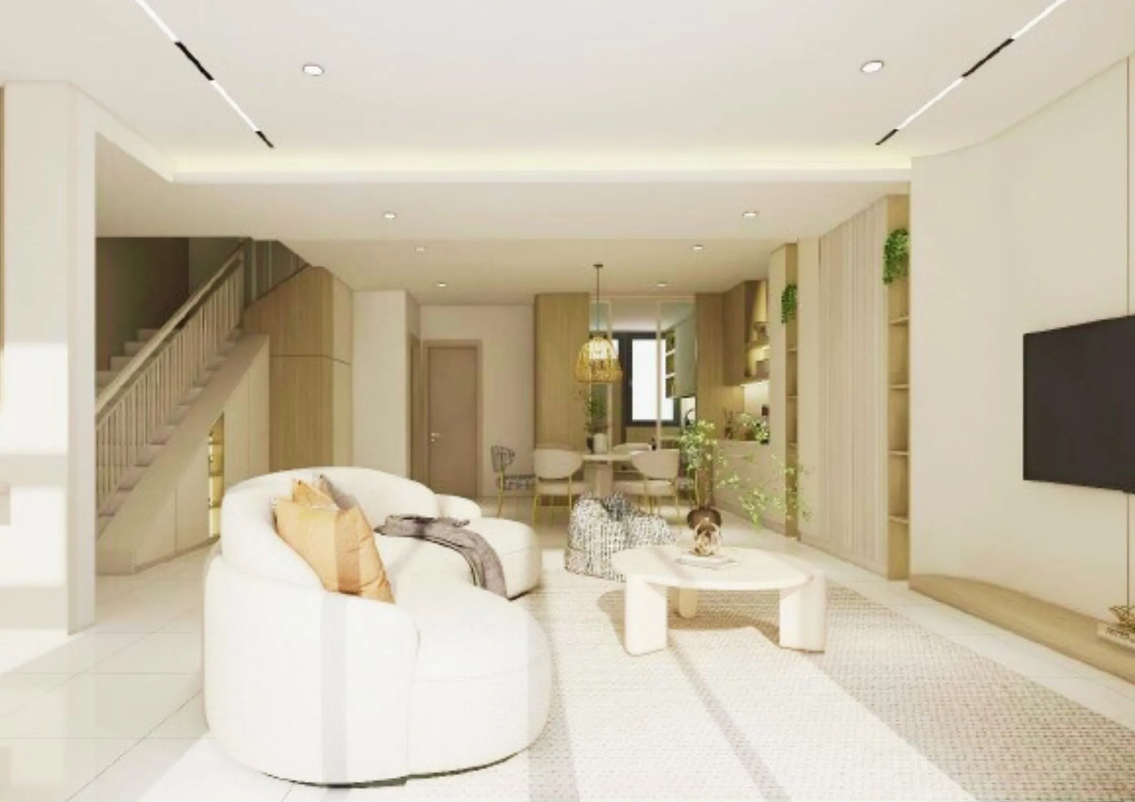 Meadow Heights living room, artist impression