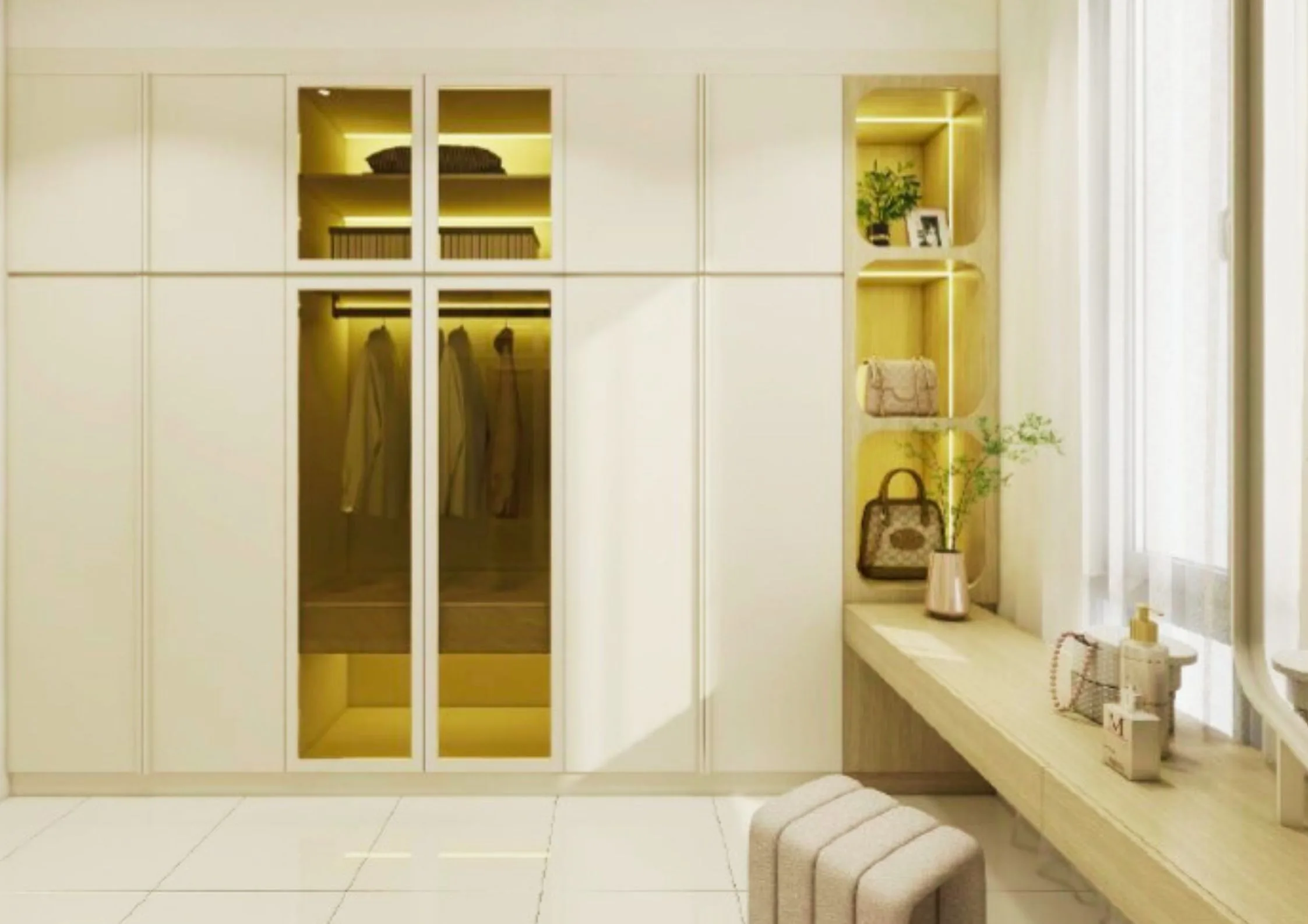 Meadow Heights wardrobe, artist impression