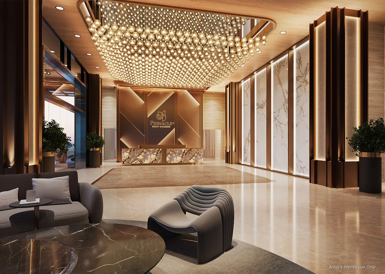 Pinnacle Bukit Gambier, Gelugor: lobby, artist's impression