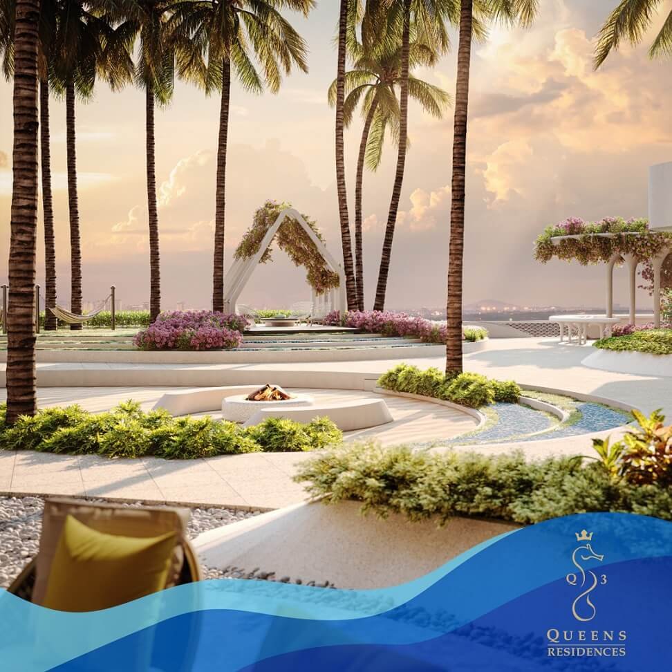 Queens Residences Q3, Queens Waterfront, Bayan Lepas: podium and facilities (artist's impression)