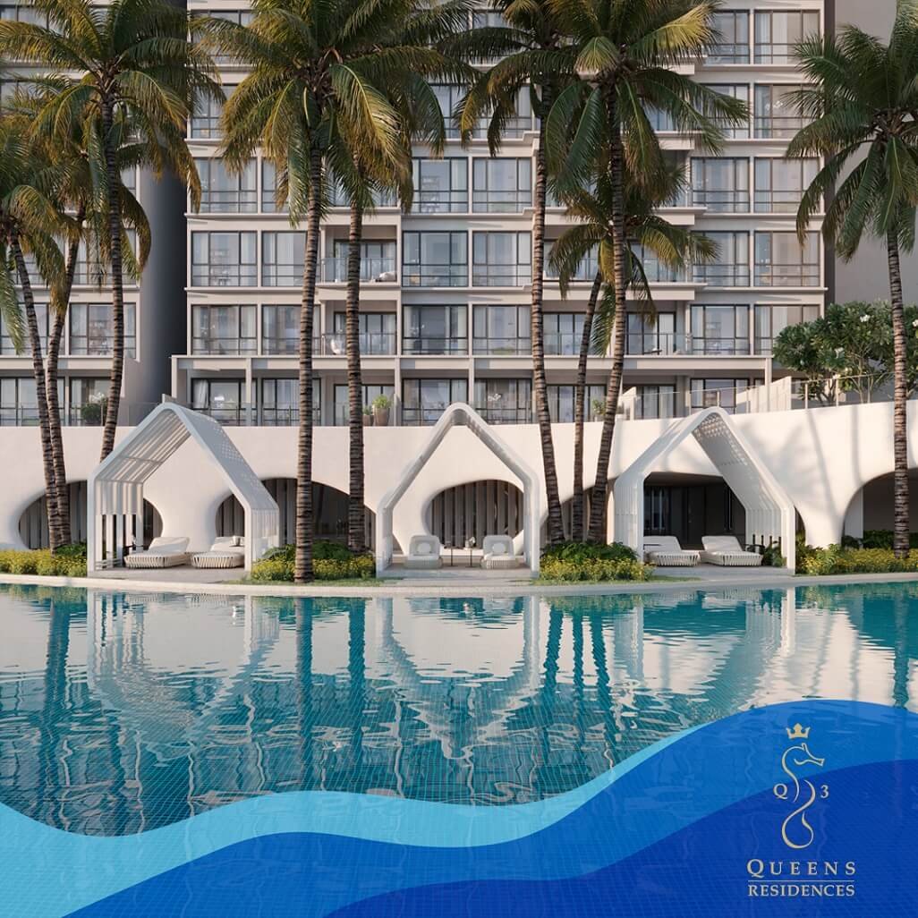 Queens Residences Q3, Queens Waterfront, Bayan Lepas: podium and facilities (artist's impression)