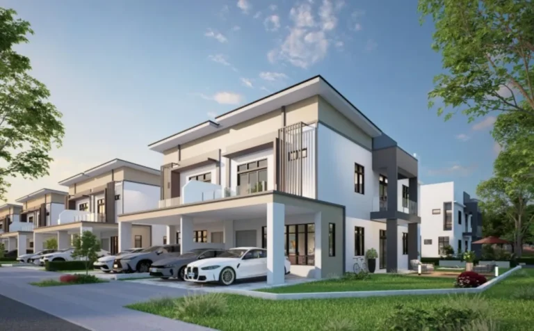 Riveria Garden Elora double-storey cluster house render