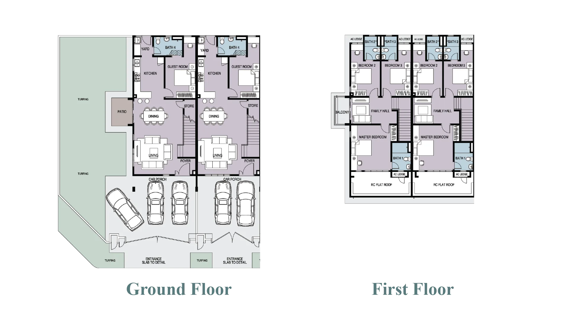 Sanubari Type 2A floor plan, 1,901 sq ft