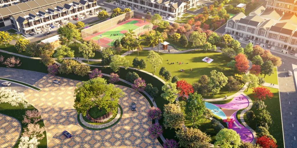 Sanubari Central Park landscaped grounds, Bandar Dato Onn
