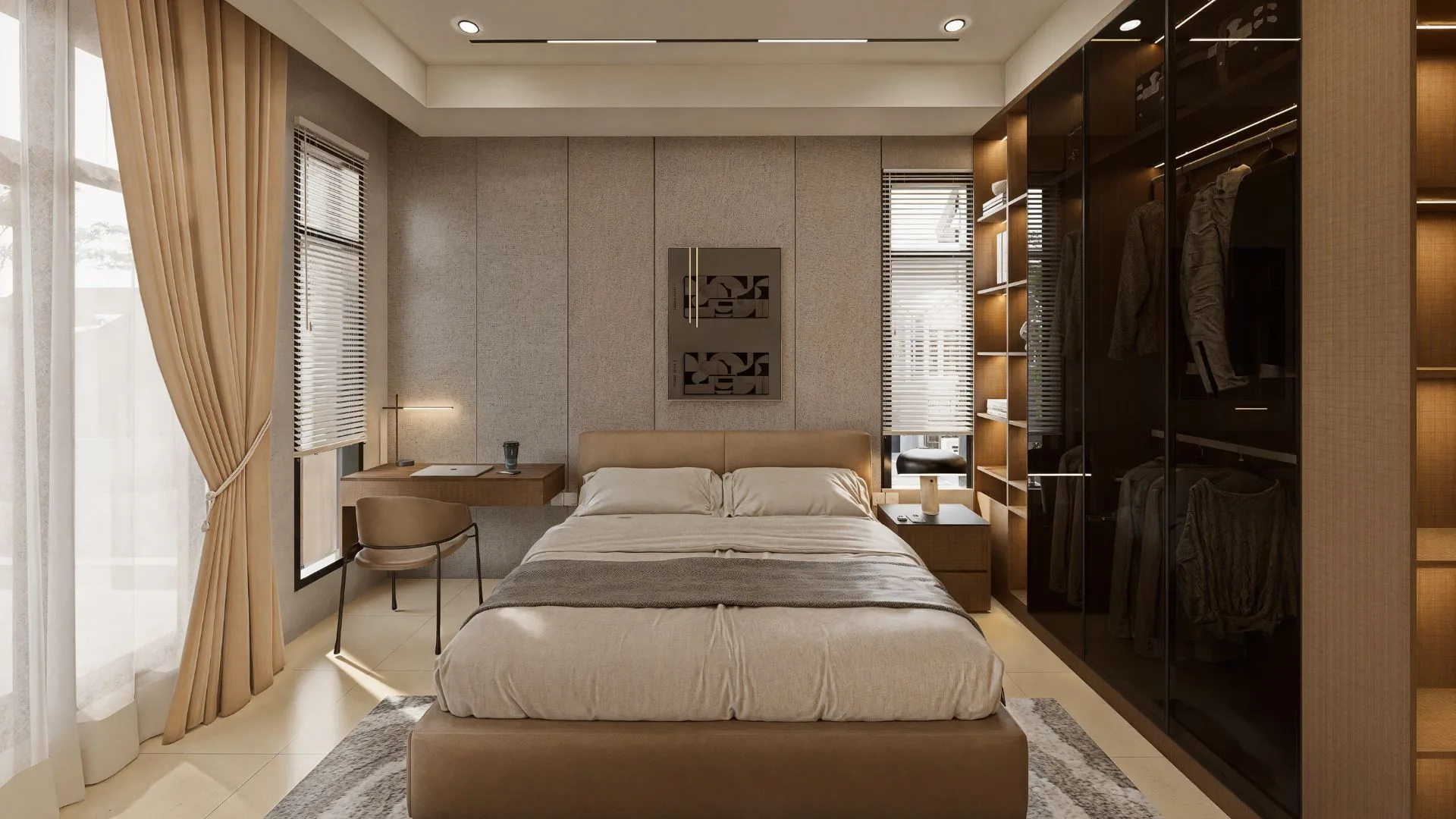 Sanubari show unit master bedroom