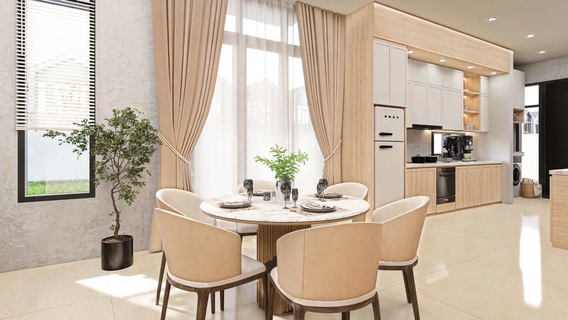 Sanubari show unit dining area