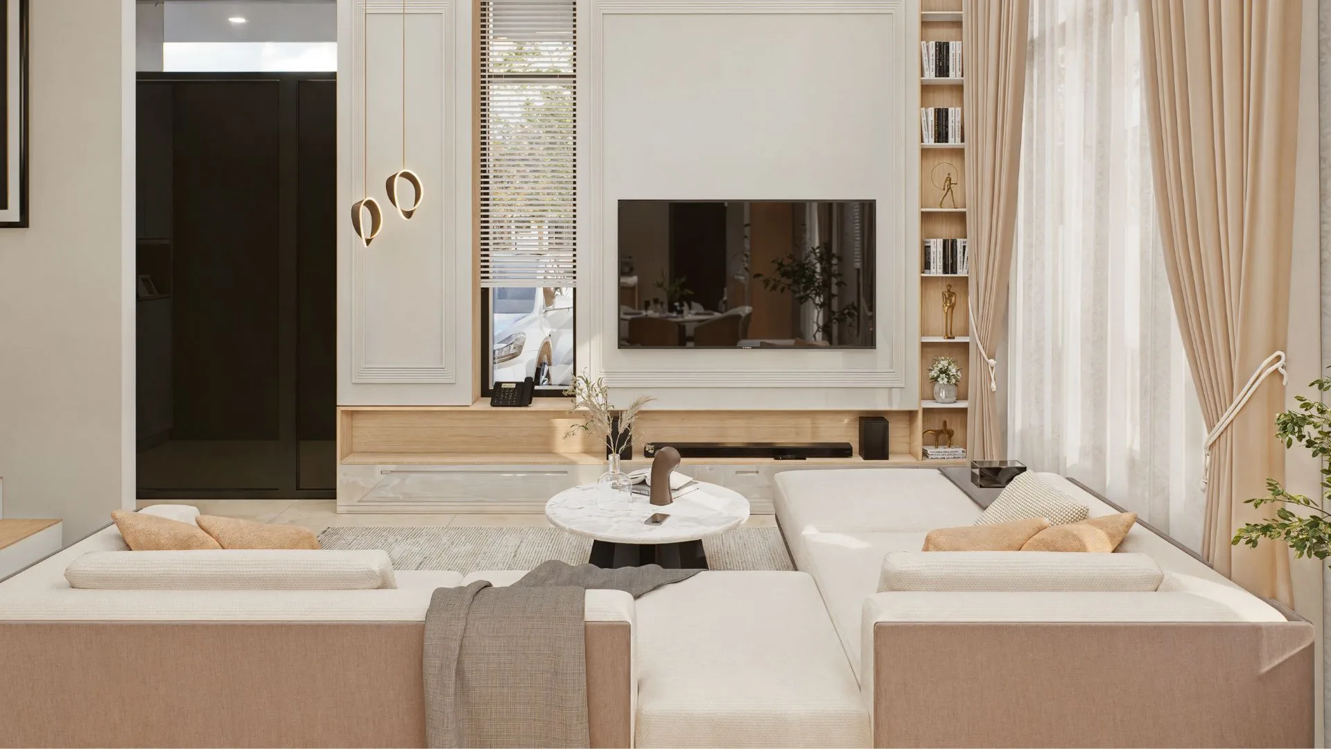 Sanubari show unit living room