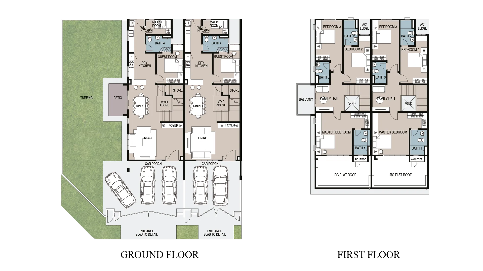 Sanubari Type 3A floor plan, 2,089 sq ft