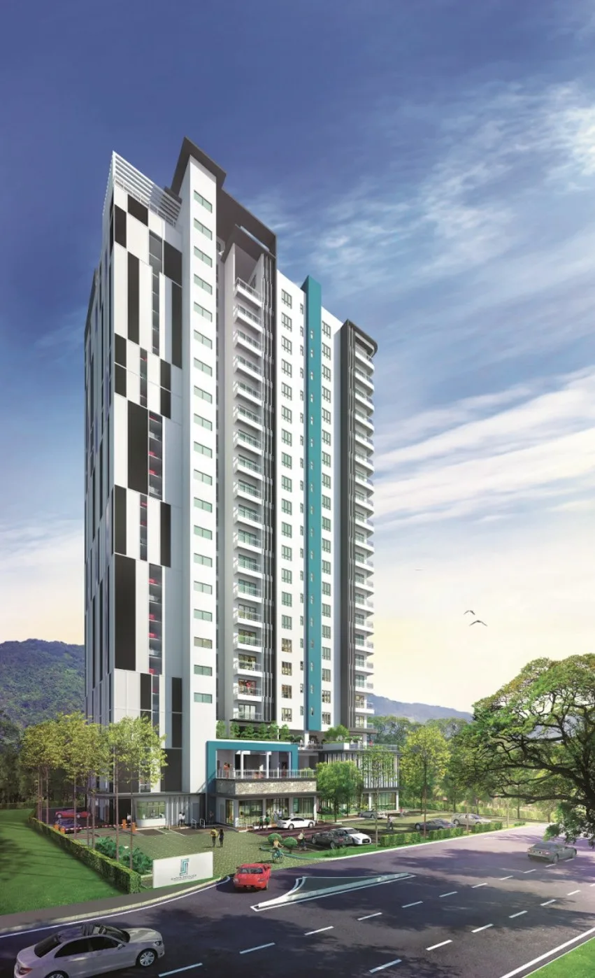 Scots Pavilion, George Town: 22-storey condominium tower on Jalan Scotland, artist's impression