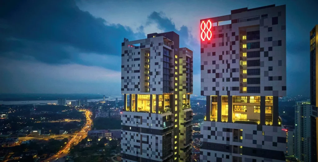 Setia Sky 88 serviced residence towers at Wadi Hana, Johor Bahru