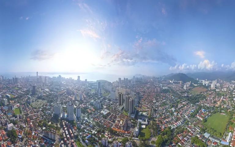 Setia SV2, Jelutong: aerial view of the towers, artist's impression