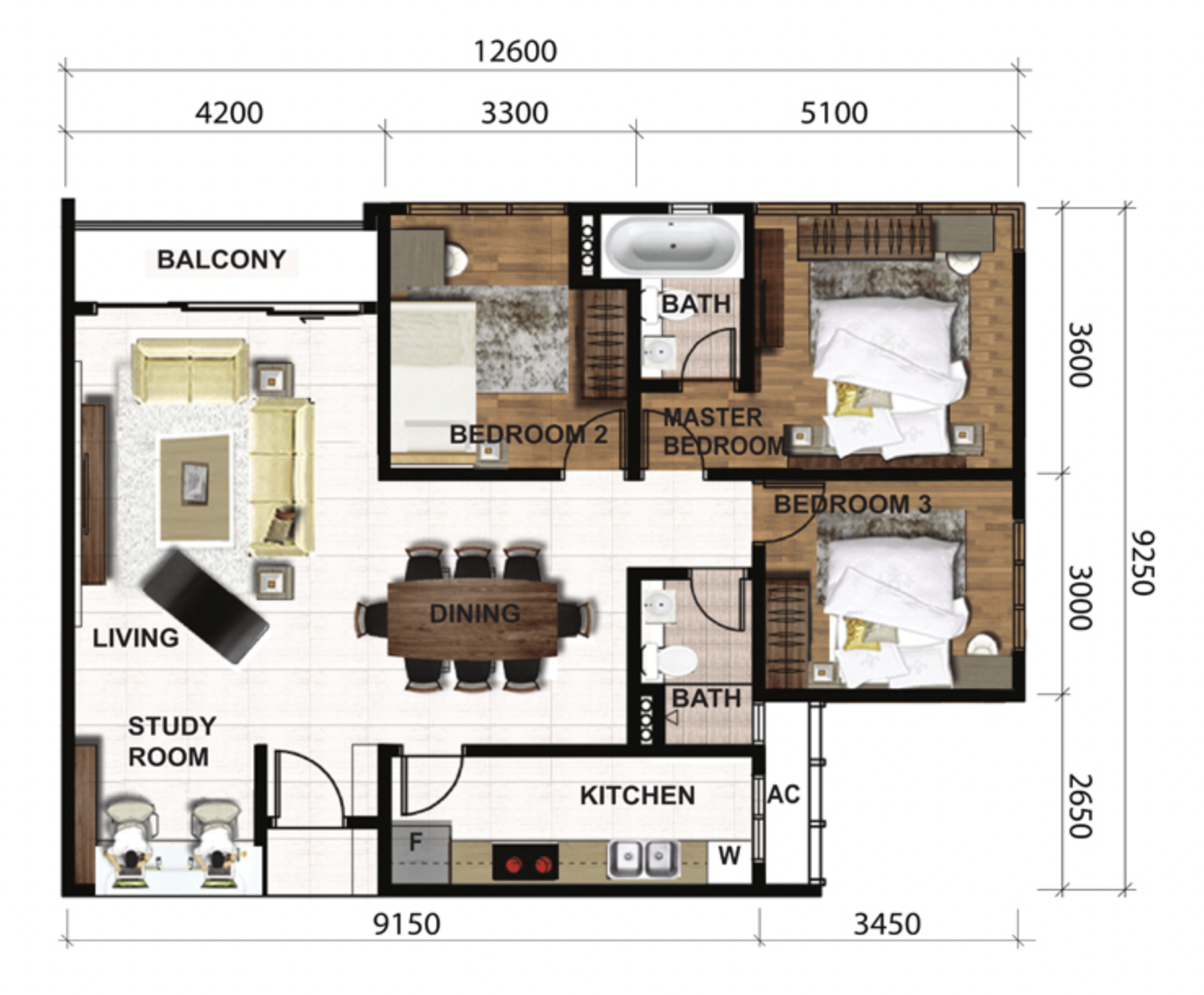 SKS Pavillion Type A floor plan