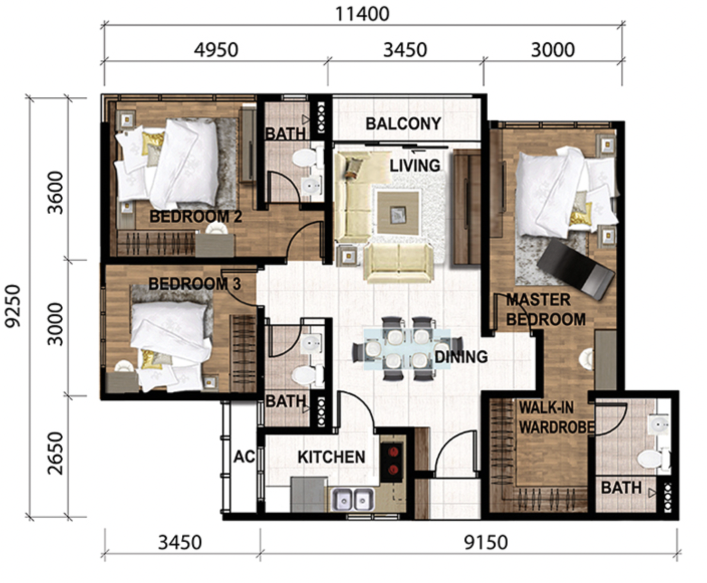 SKS Pavillion Type B floor plan