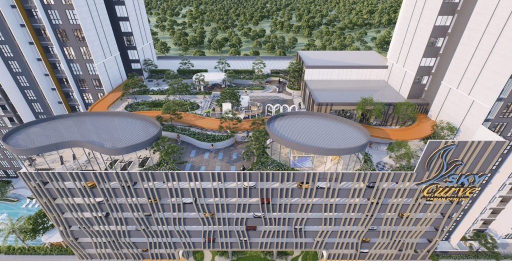 Sky Curve twin 25-storey blocks in Taman Perling, Johor Bahru (artist's impression)