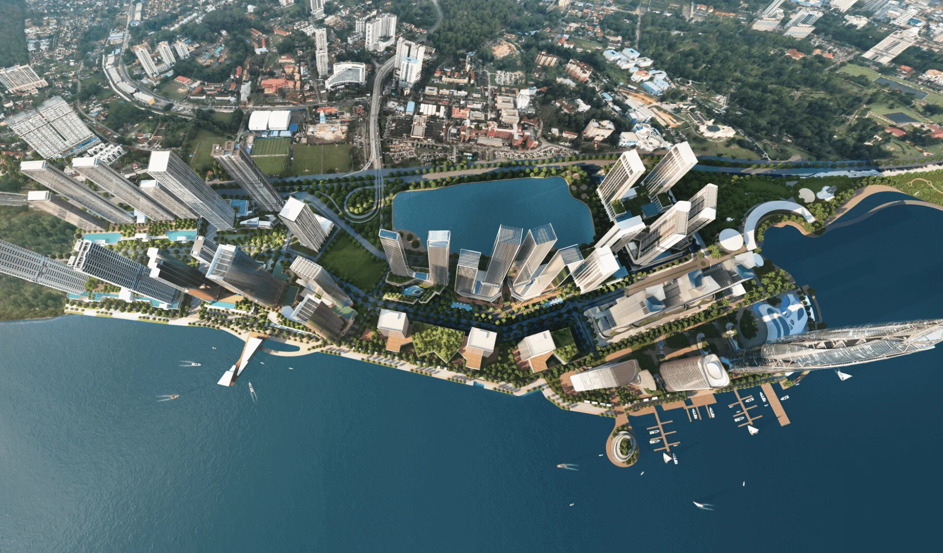 Planned coastal promenade at Lido Waterfront Boulevard