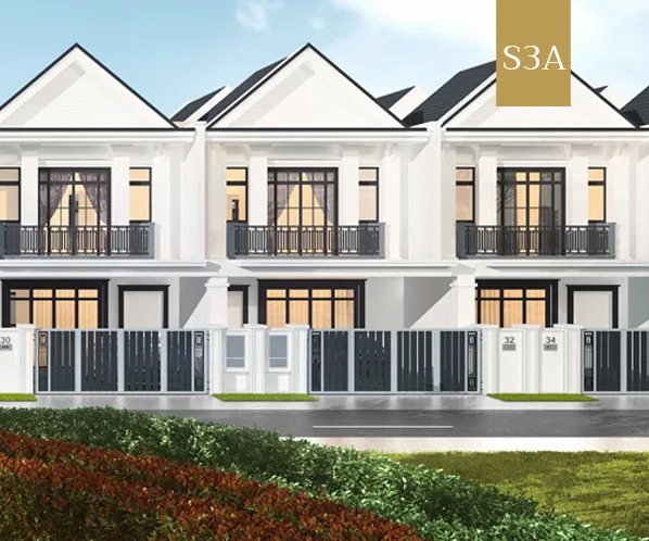 South Hills Seri Alam 24 ft x 70 ft terrace elevation