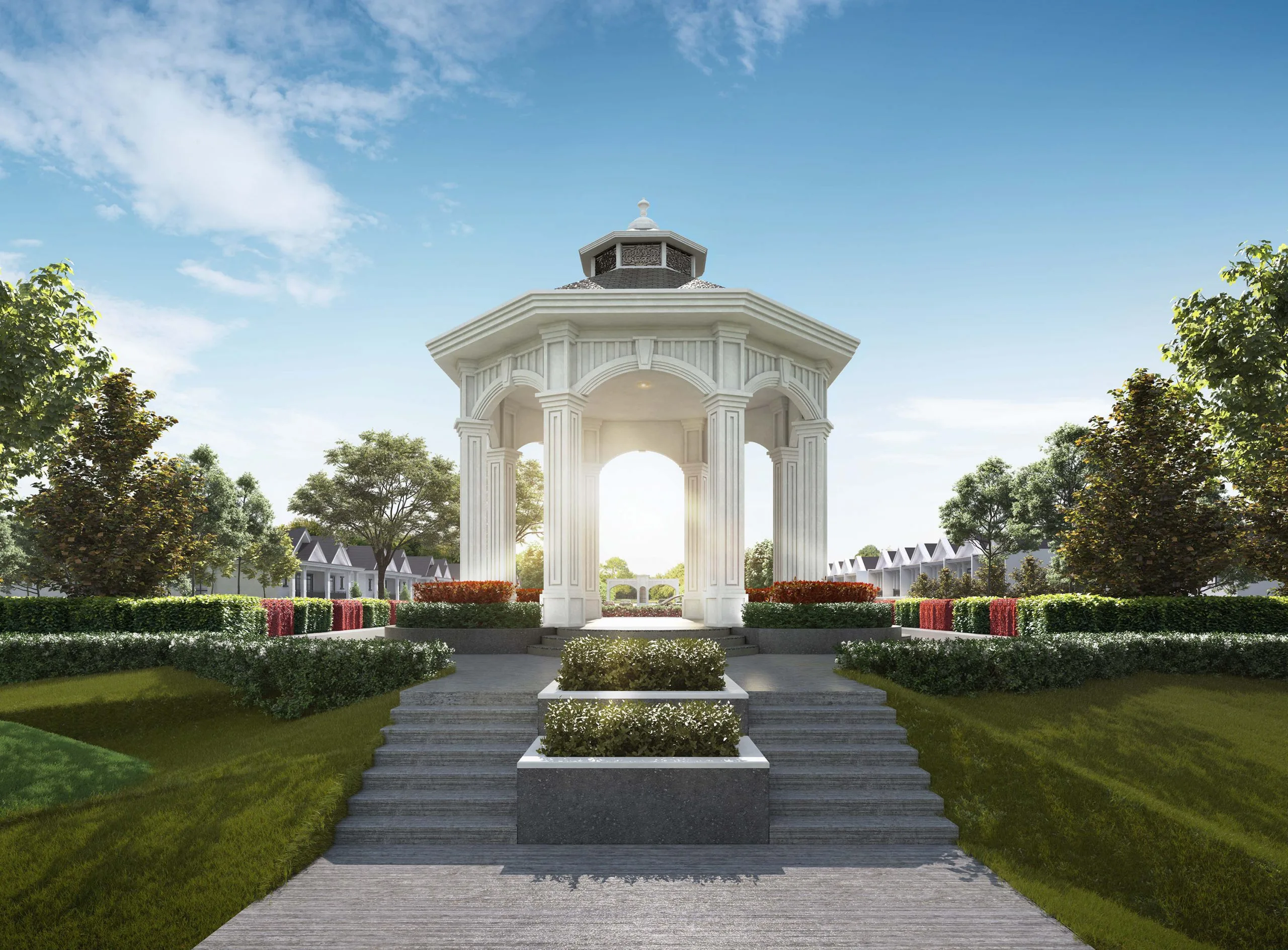 Central gazebo at South Hills Seri Alam
