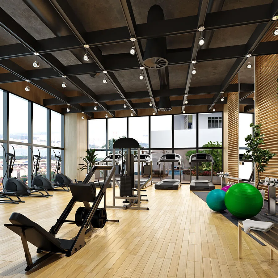 Residents' gymnasium at Space Residency