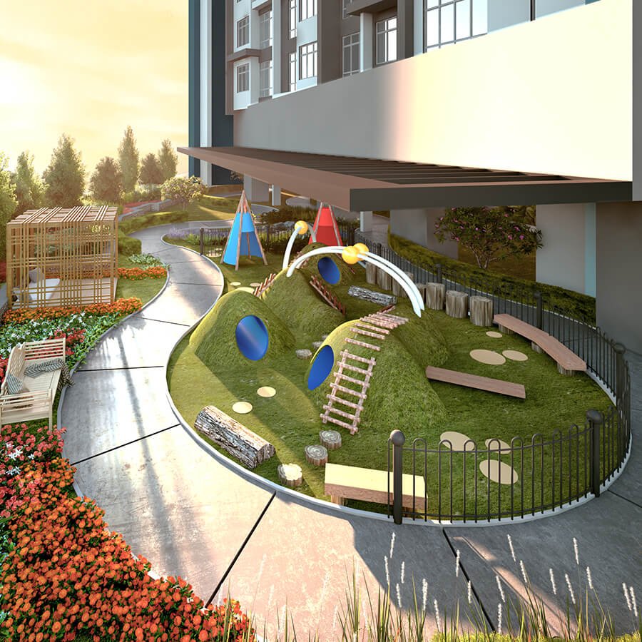 Children's playground at Space Residency