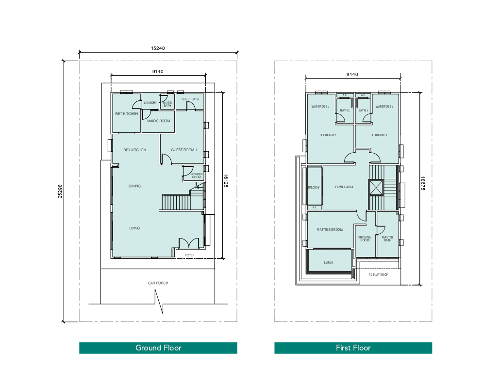 Suria Hills Brixton 50 ft x 83 ft floor plan