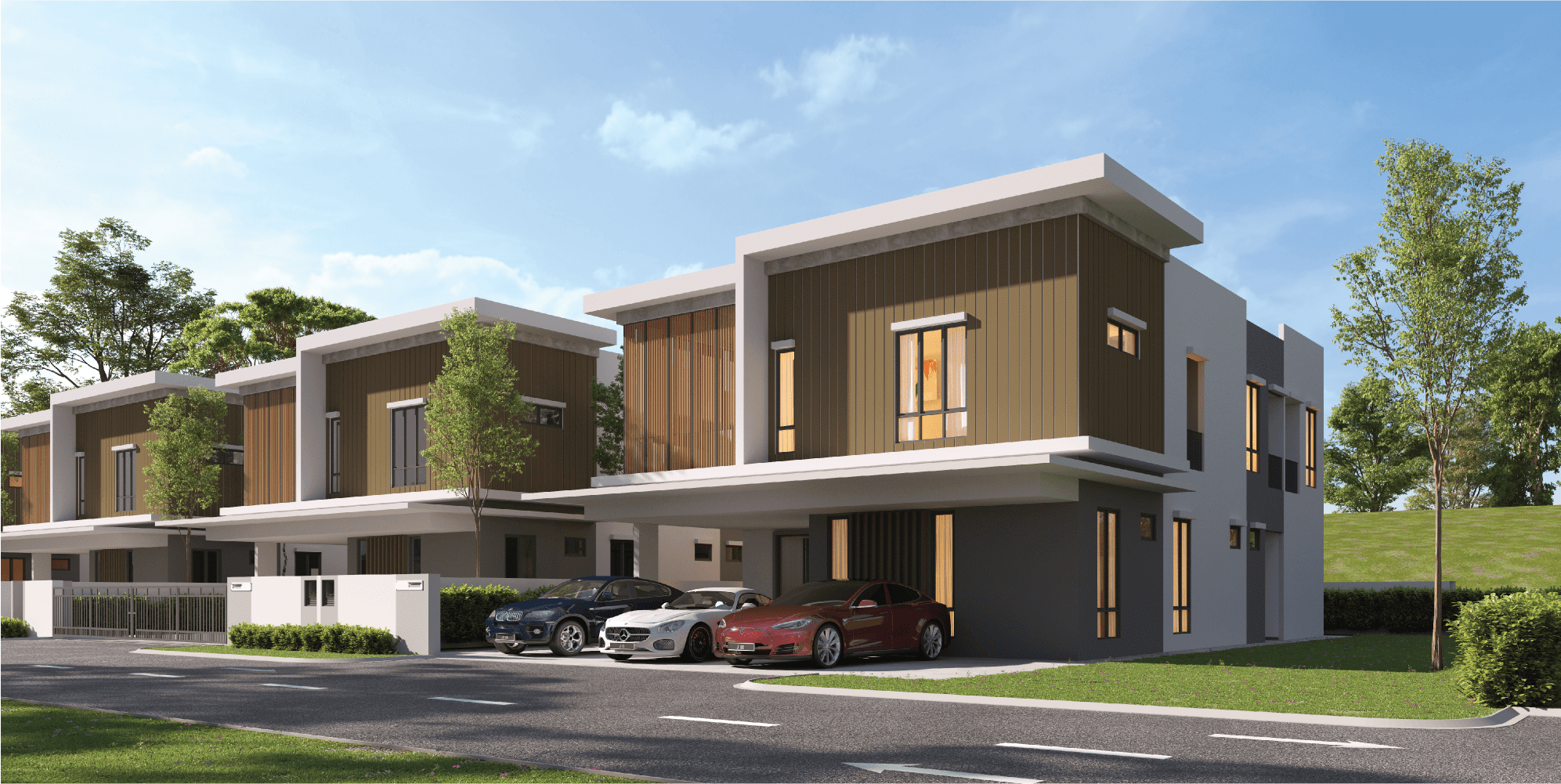 Suria Hills bungalow design with garden