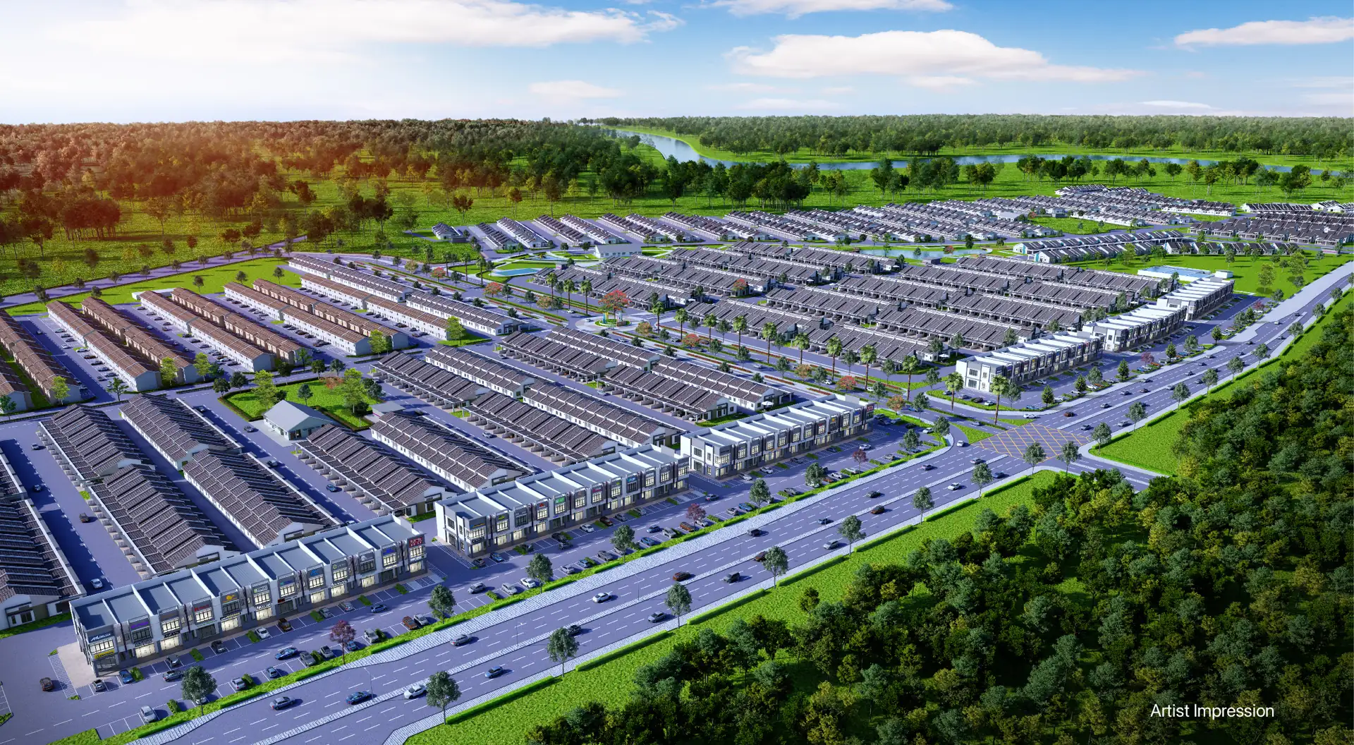 Taman Ara Damai, Tasek Gelugor: aerial view of the estate