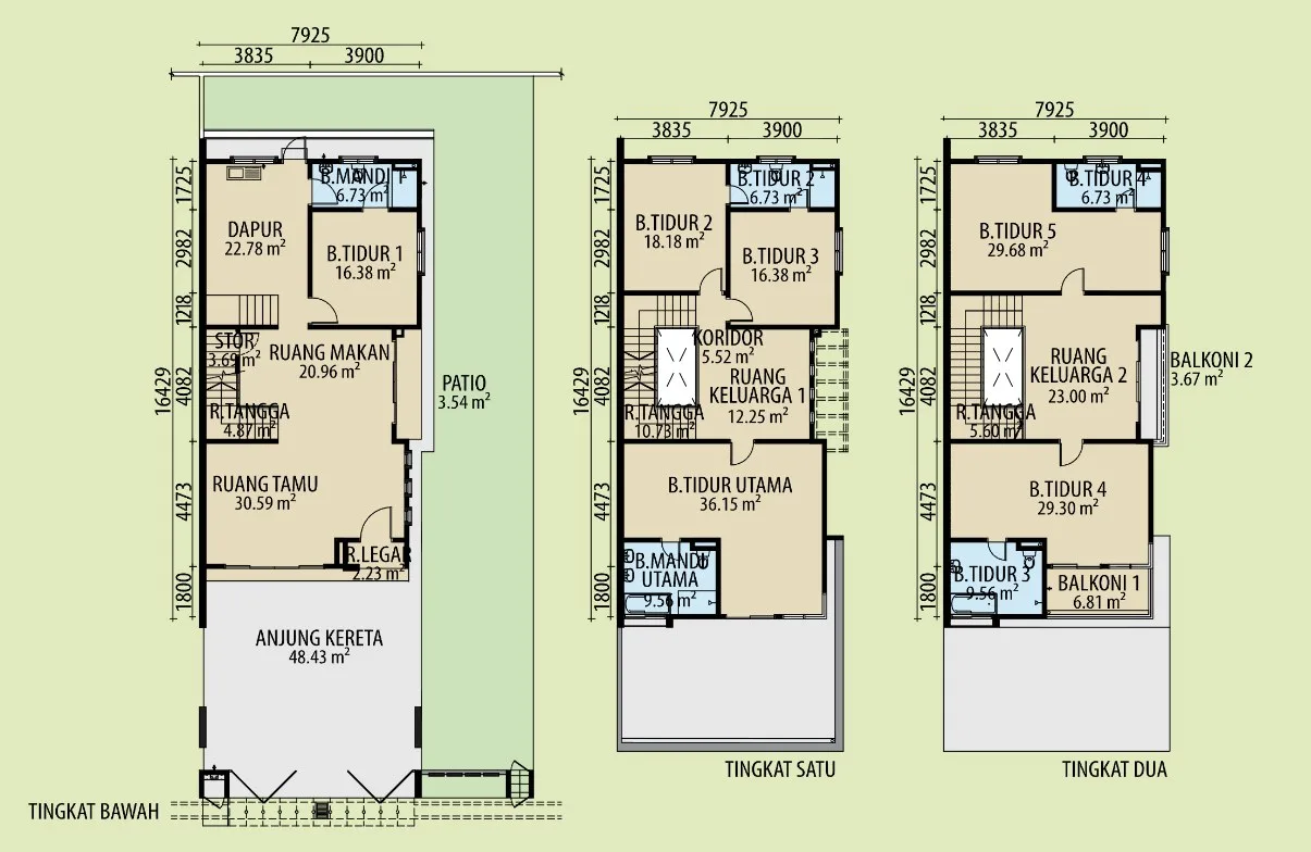 Taman Lembah Permai, Bukit Mertajam: Mesra O-Lot floor plan, 6 bedrooms, about 4,234 sq ft