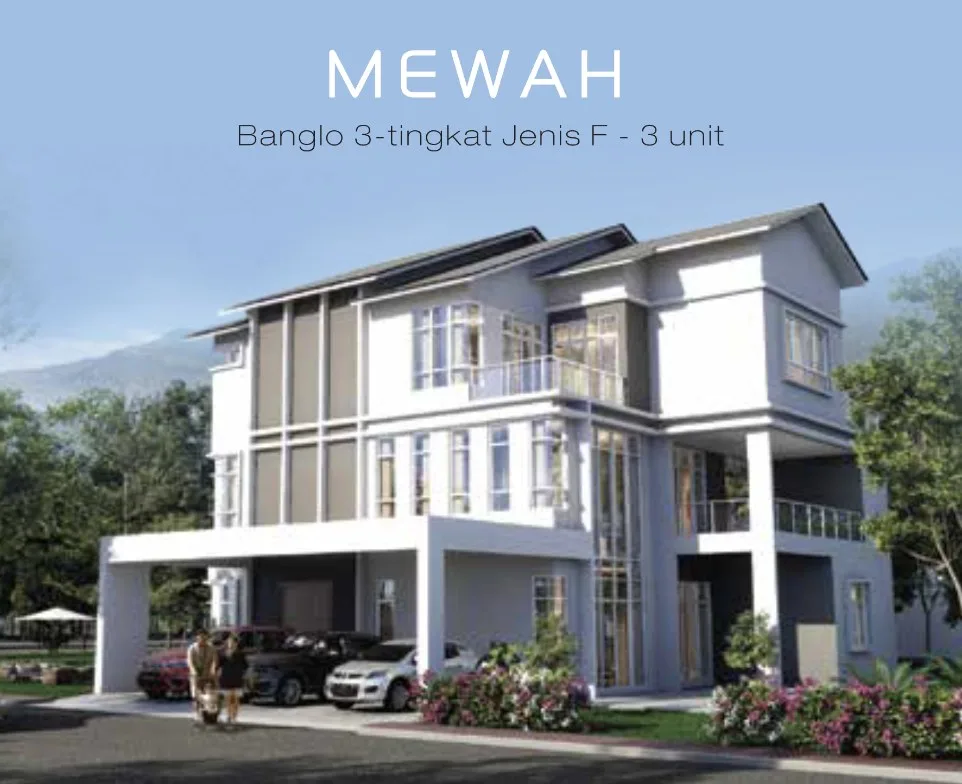 Taman Lembah Permai, Bukit Mertajam: artist's impression of the Mewah 3-storey bungalow