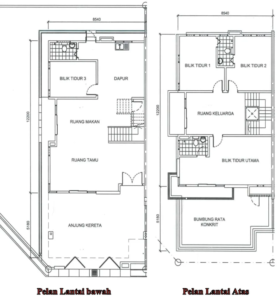 Taman Nuri Emas, Nibong Tebal: Phase 4 2-storey semi-D floor plan, about 2,314 sq ft