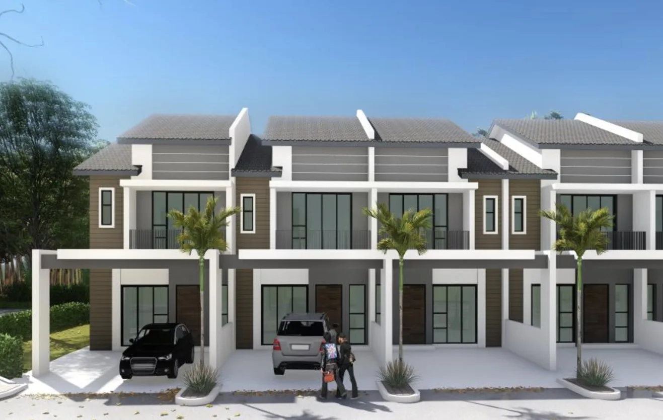 Taman Seri Bedu, Tasek Gelugor: artist's impression of the 2-storey terrace houses