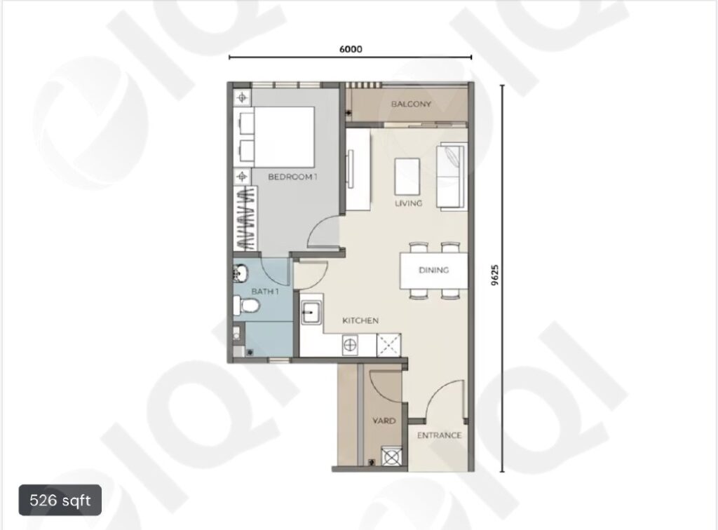 The Iconic by PGB floor plan, Type A