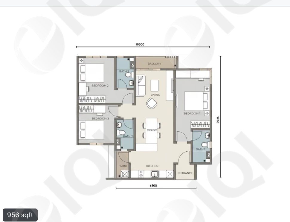 The Iconic by PGB floor plan, Type C