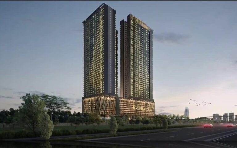 The Iconic by PGB twin towers in Johor Bahru, artist's impression