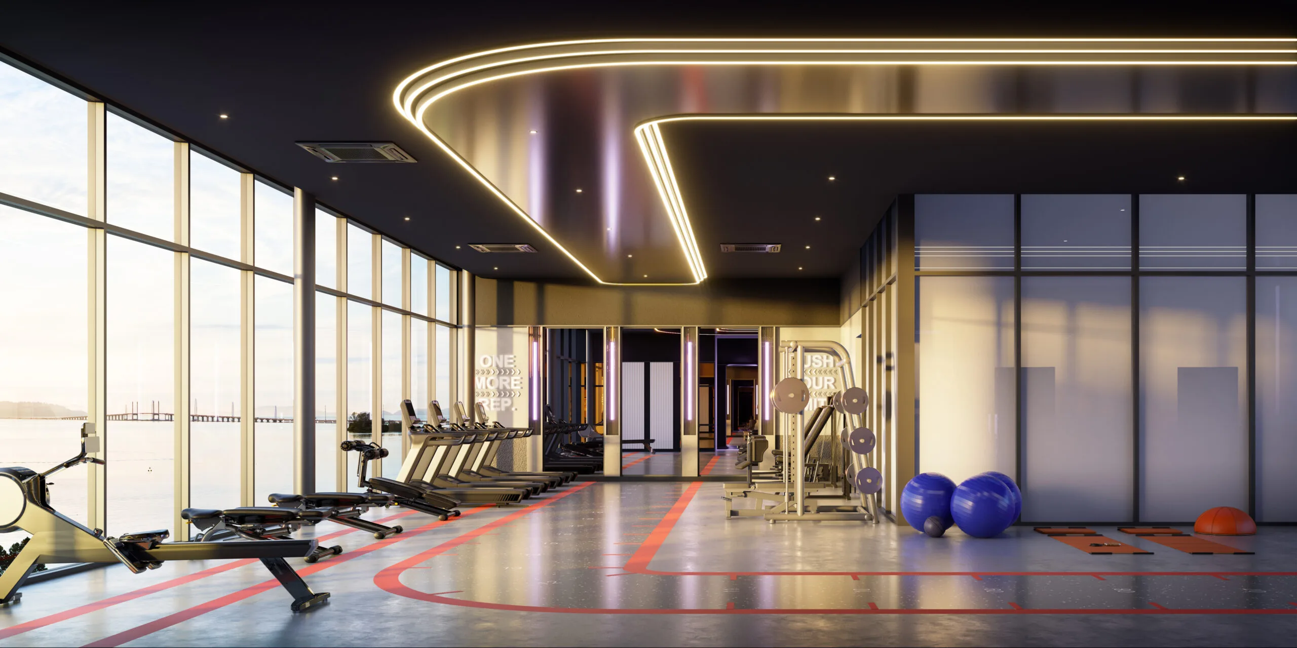 The Lighthauz, Gelugor: Level 9 gym, artist's impression