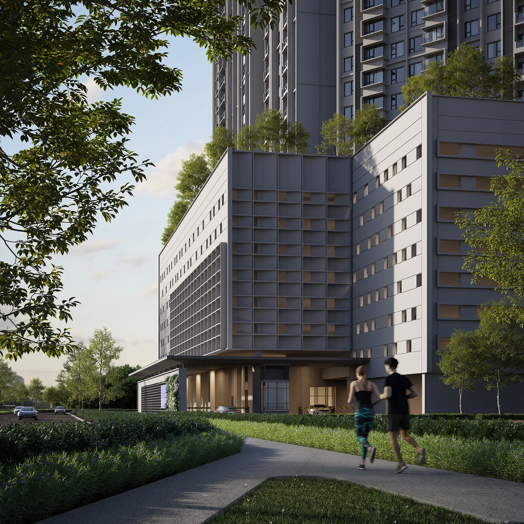 The Lighthauz, Gelugor: main entrance, artist's impression