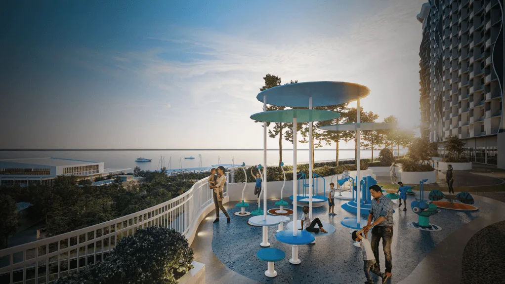 The Pier, Penang World City, Bayan Lepas: children's playground deck (artist's impression)