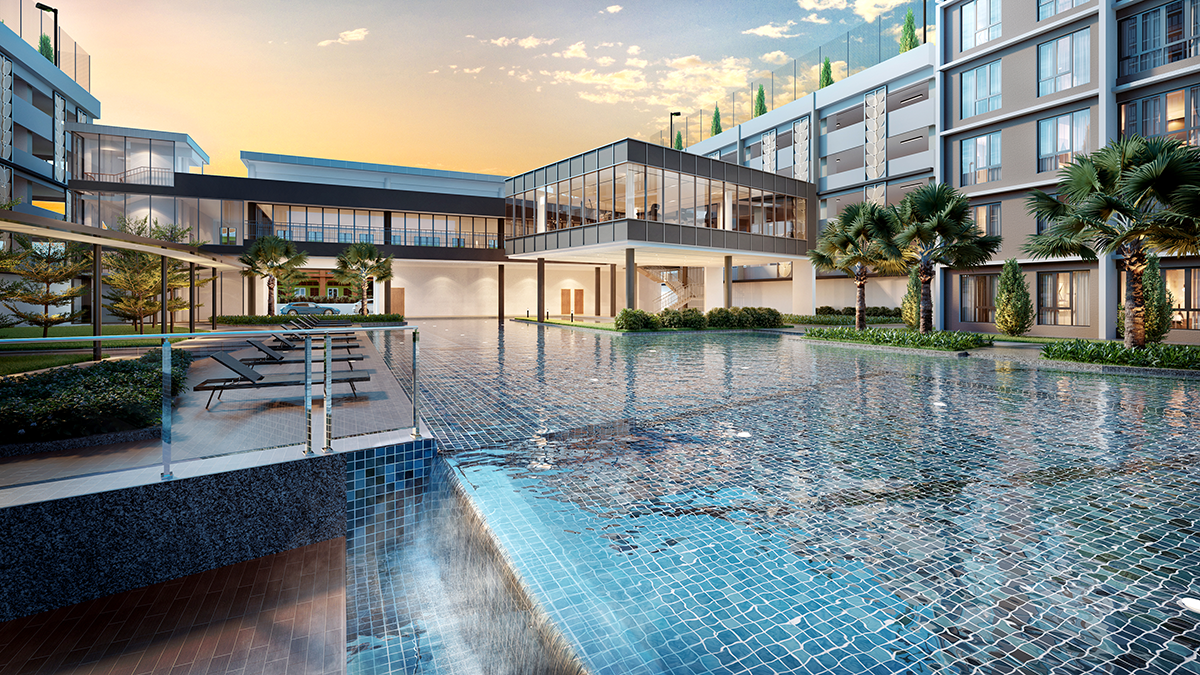 Swimming pool at Veranda Residences Phase 2