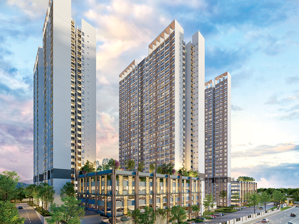 Veranda Residences Phase 2 towers viewed from MBW City