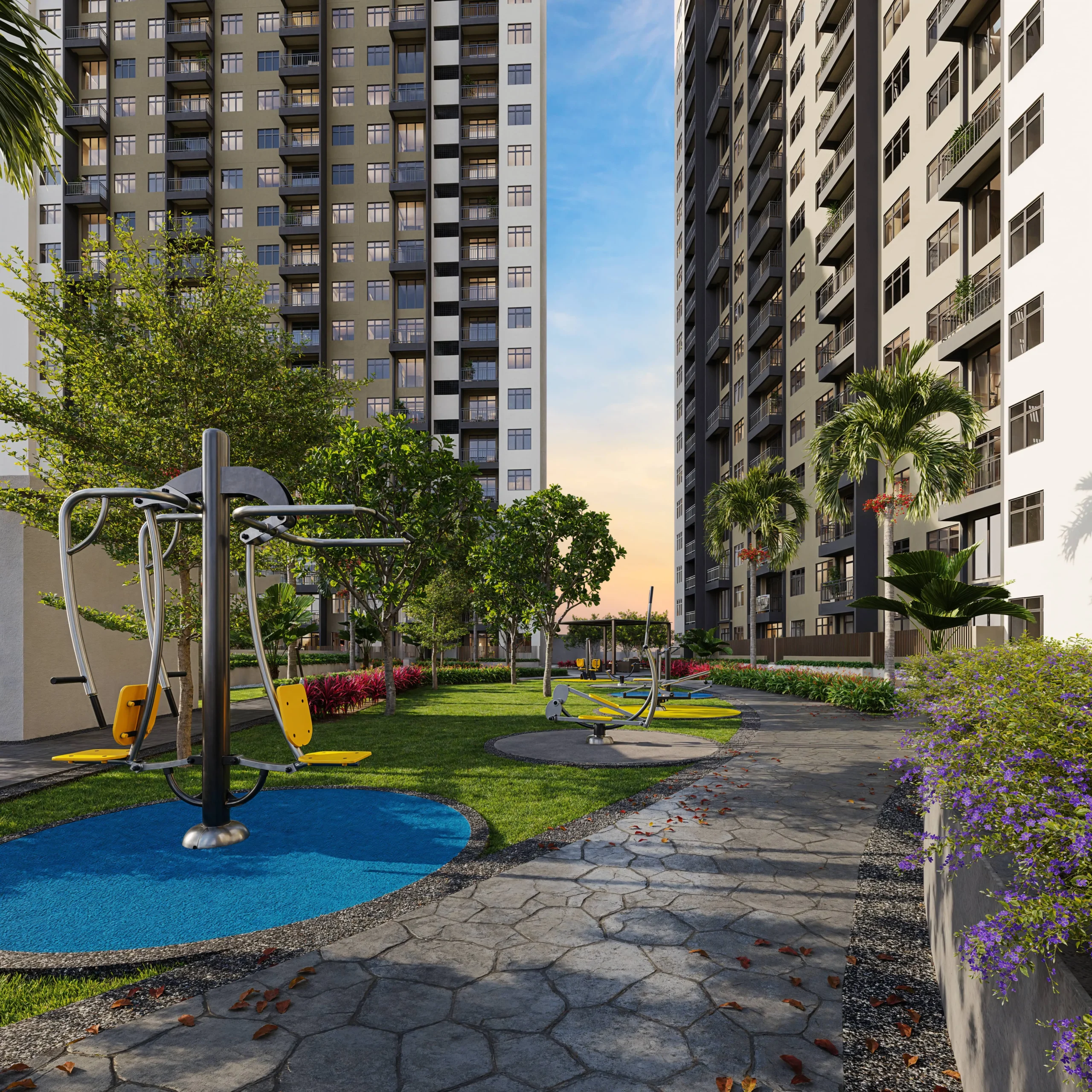 Landscaped facilities at Verte Medini Residence (artist's impression)